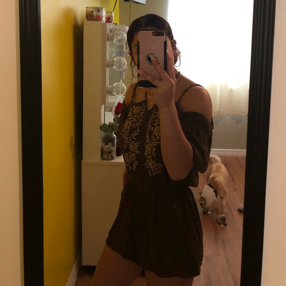 Brown romper